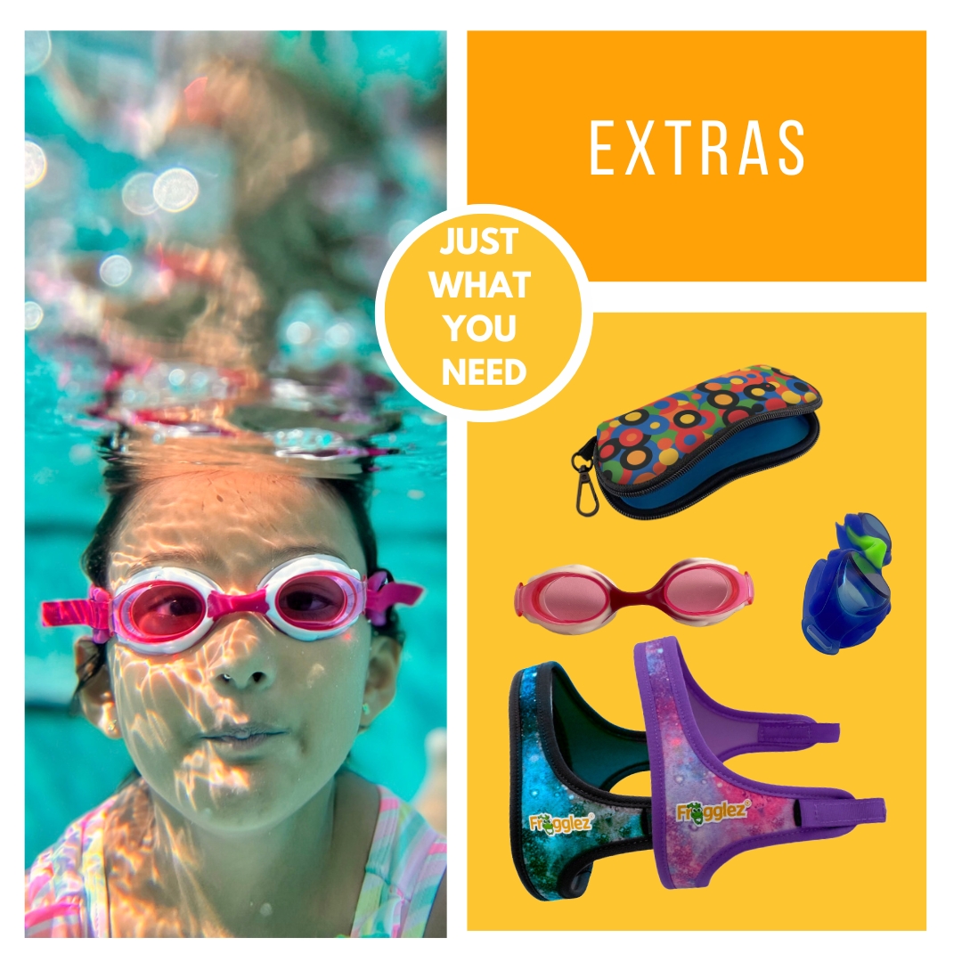 Swim goggles for kids that don’t pull hair Frogglez Swimming Goggles