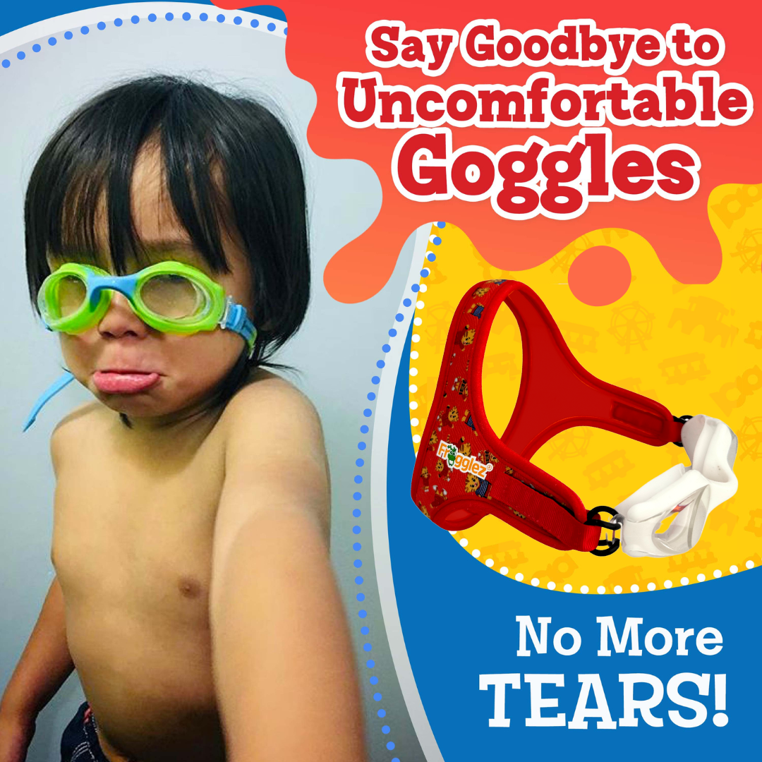 Say goodbye to uncomfortable goggles. No more tears with Frogglez Goggles Daniel Tiger themed swim goggles. Ages 3-10